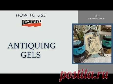 How to Use Pentart Antiquing Gel Demo