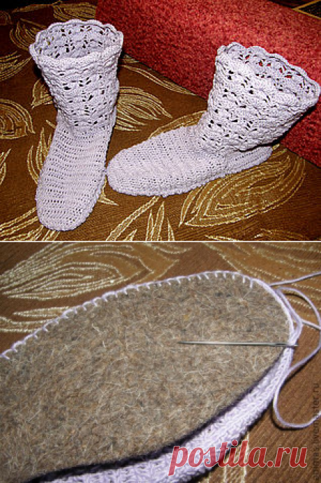 Домашние сапожки. Мастер-класс. - Ярмарка Мастеров - ручная работа, handmade