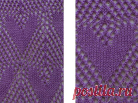 Рельефные и ажурные узоры для вязания спицами