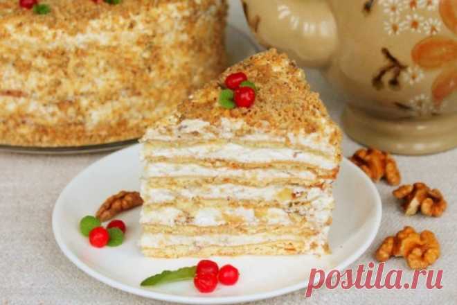 ​Медовик с творожным кремом