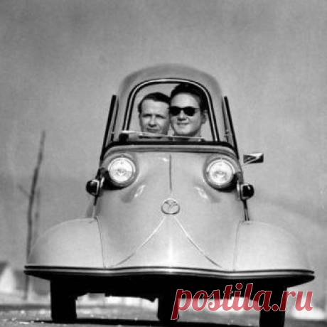 1954 год. После войны Мессершмидт вместо истребителей выпускал вот такие трёхколёсные автомобили.