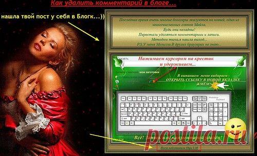 Как удалить комментарии из чужого Дневника, если хозяин Дневника запретил удаление