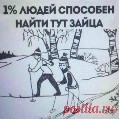 Задачка для глазастых! Только 1% людей способен найти тут зайца!