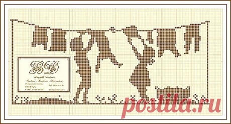 Hanging out the Laundry – Cross-Stitch