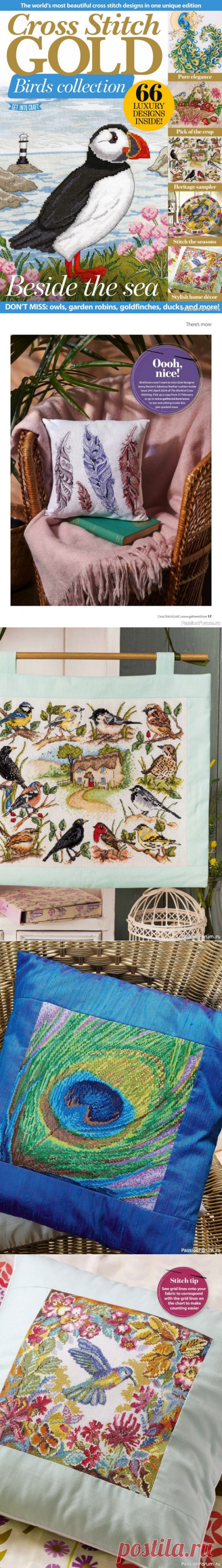 Коллекция вышивки в журнале «Cross Stitch Gold - Birds Collection 2024» | Журналы