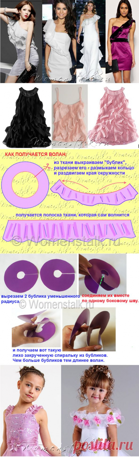 Шьем воланы - самые понятные и подробные уроки