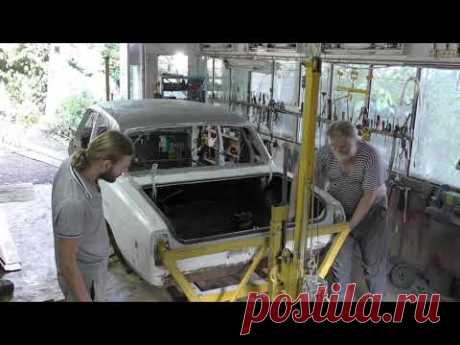 ГАЗ 24 -10. Снимаю машину со стапеля переворачивателя