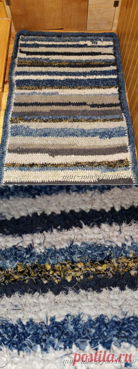 Джинсовый половик: ru_knitting