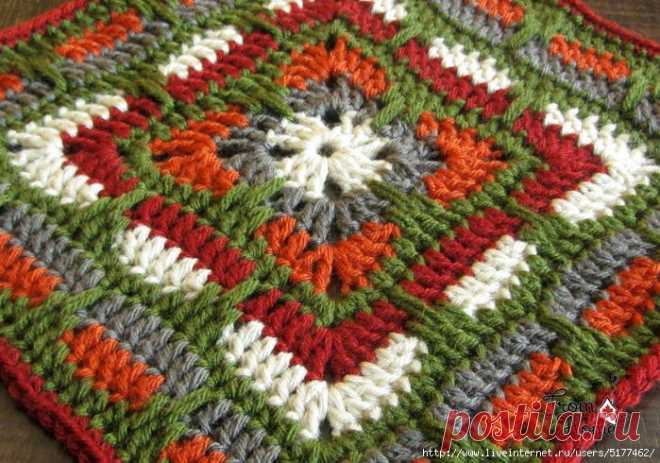 Larksfoot Inspired 12" Granny Square by From Home