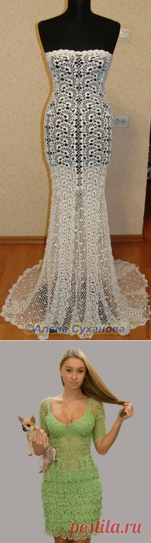 Ленточное кружево (модели и некоторые схемы)