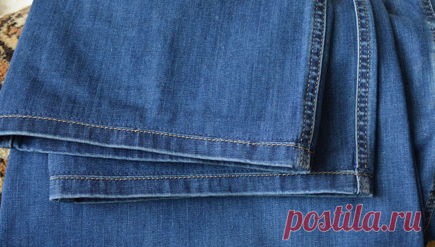Как подшить джинсы с сохранением фабричного шва