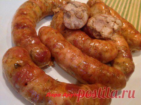 Куриные колбаски домашнего приготовления. Купаты..