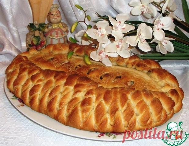 Постный пирог с яблоками и грецкими орехами Кулинарный рецепт