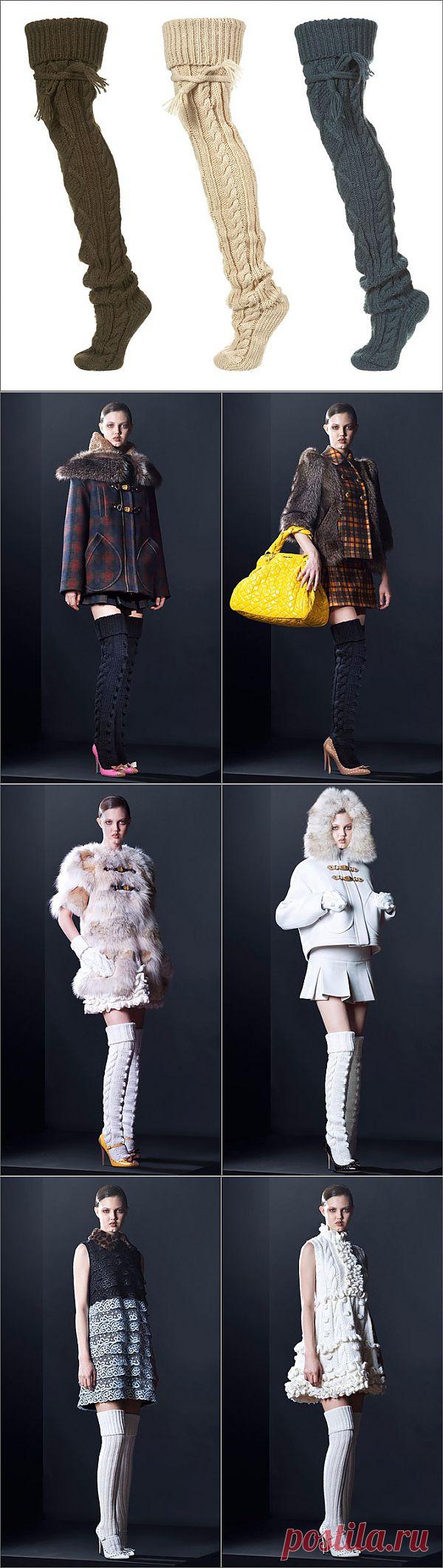 Вязаные гольфы / Как носить? / Модный сайт о стильной переделке одежды и интерьера