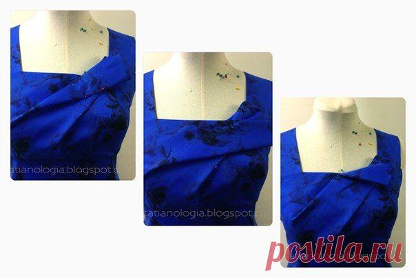 Моделирование синего платья и некоторые моменты процесса изготовления / Tatianologia