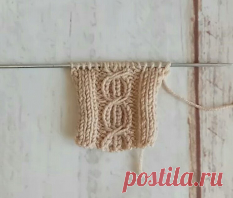 Узор спицами восьмерка, цепочка, бесконечность...) | Lady knits | Яндекс Дзен