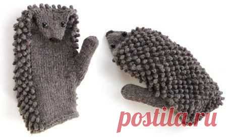 Ежовые рукавицы - мастер-класс по вязанию колючек