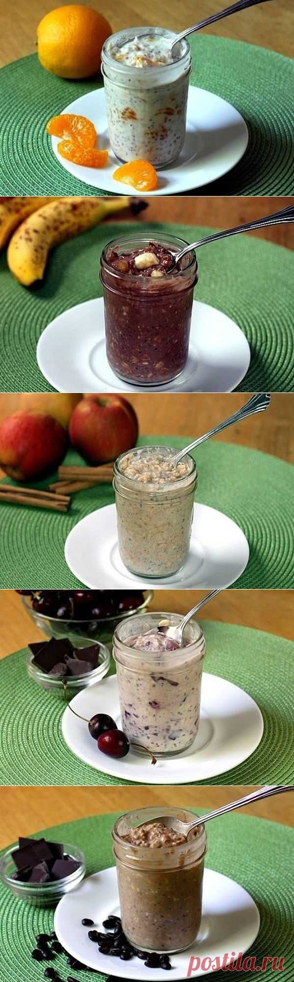 Ленивая овсянка в банке