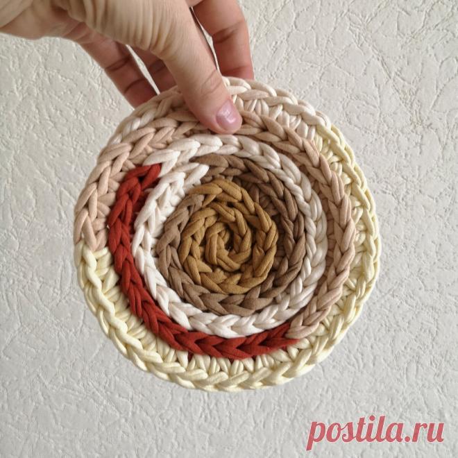 ЛЁГКИЙ СПОСОБ СВЯЗАТЬ САЛФЕТКУ | МК GLEBBA ковры, корзины крючком | Яндекс Дзен