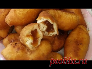 Тесто на кефире.Пирожки за несколько минут.