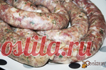 Домашняя свиная колбаса (полуфабрикат)