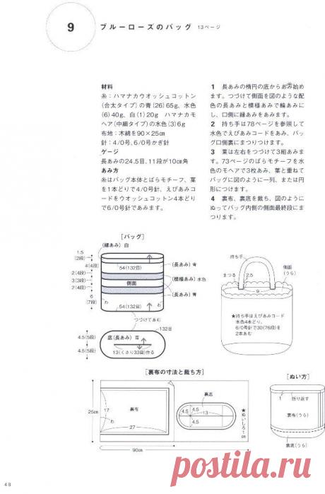 Hand-knitted cute bag &amp; pouch ,стр.48
