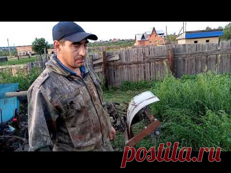 переделка старого мульчера на новый лад - YouTube