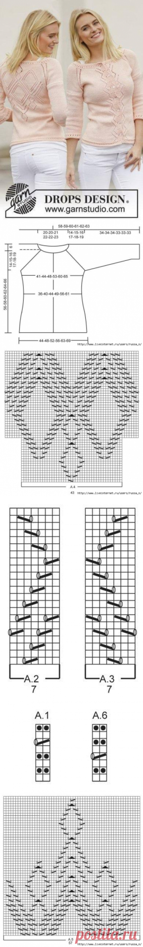 НЕЖНАЯ КОФТОЧКА-РЕГЛАН СПИЦАМИ