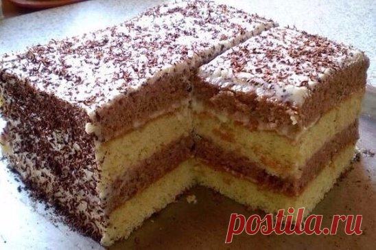 Самый вкусный сметанник
состав:
2 яйца,
1ст.сметаны,
1ст.сахара,
1п.разрыхлителя,
1,5ст.муки.(светлое тесто), тёмное тесто состав тот же только добавить какао.
Крем: 1,5ст.сметаны,
1ст.сахара.
Печь 180С минут 20.
Сверху и бока обсыпать шоколадом.
Приятного аппетита!