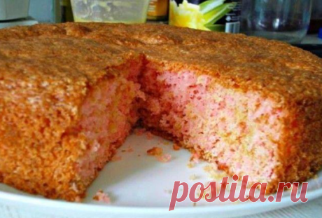 Пирог на основе сухого киселя получается вкусным, рассыпчатым