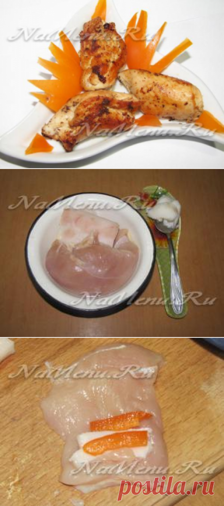 Куриные рулеты с салом