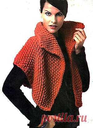 Женская безрукавка, связанная спицами/Пуловеры. Жакеты. Джемперы. Кофточки. Блузки. Свитера/Вязание/Статьи / Шитье, вязание, рукоделие, бисероплетение