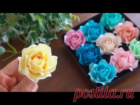 Wie man Papierrosen herstellt - DIY How to Make Paper Roses
