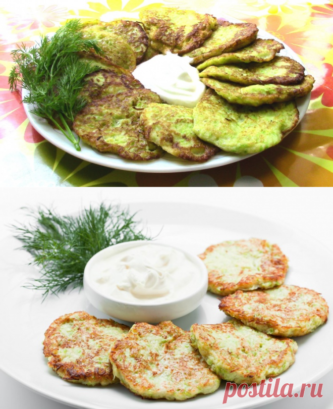 Кабачковые оладьи  / Простые рецепты