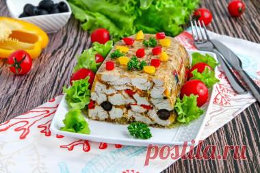 Мраморная курица с желатином в духовке рецепт с фото пошагово - 1000.menu