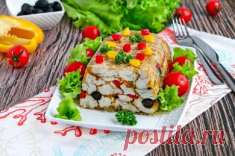 Мраморная курица с желатином в духовке рецепт с фото пошагово - 1000.menu