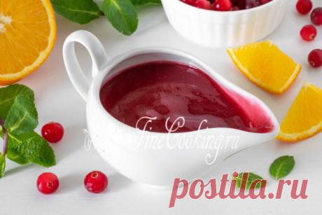 Клюквенный соус к мясу и утке - рецепт