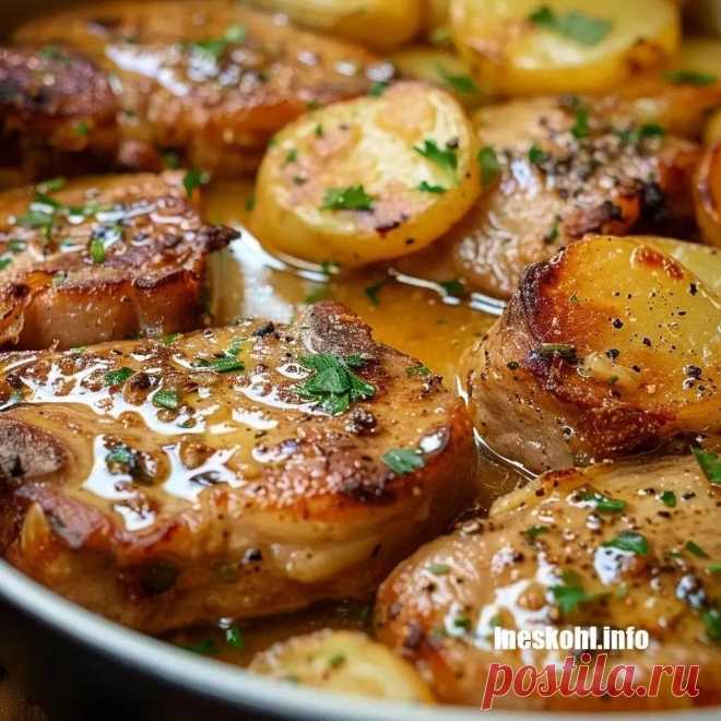 Oven-Baked Pork Chops and Potatoes
