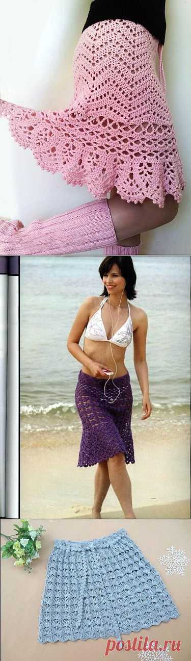 Вяжем юбку крючком. Часть 2. МК по вязанию юбки..
