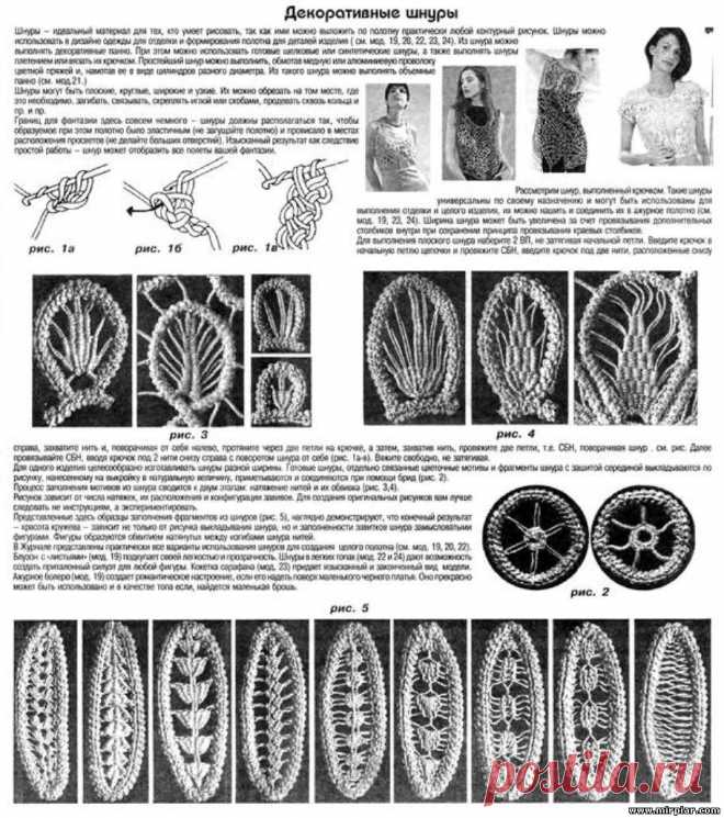 Вязание шнурами 1