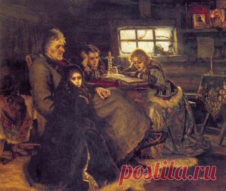 Меншиков в Березове. Василий Суриков. Картины шедевры мировой живописи