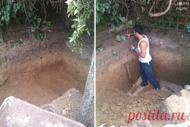 Мужчина построил нору хоббита у себя во дворе.