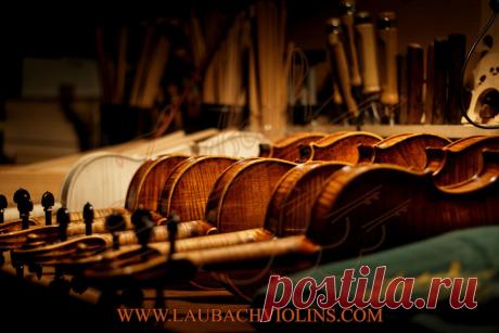 Fine Master Violin with an antique cremonese look and old sound - Laubach violin workshop