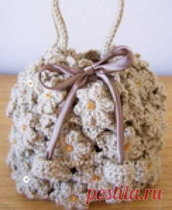 Сумки - мешочки крючком. Схемы вязания