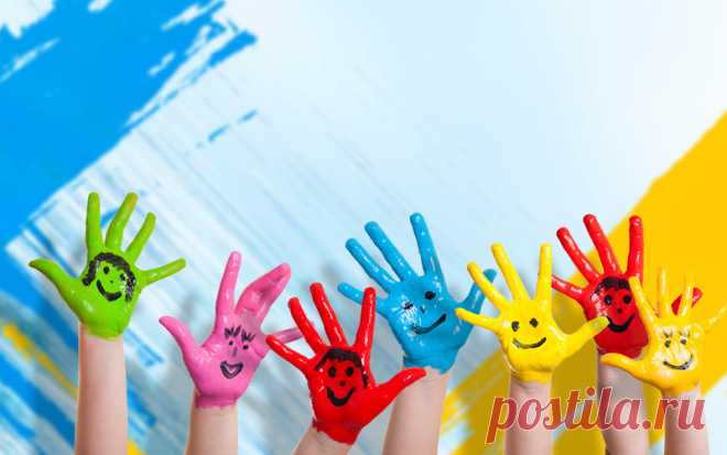 дети, дети, kids, colour wall, smiles, hands, children, drawing, руки, mode, happiness обои на рабочий стол и картинки 59815