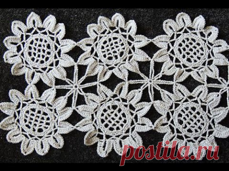 Crochet : Girasol Uniones