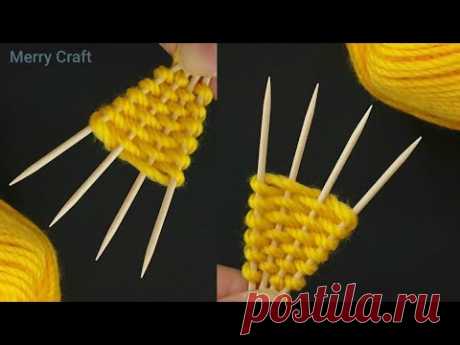 Amazing Woolen Flower Ideas with Toothpick - Hand Embroidery Trick - 2020 New Wool Thread Design
