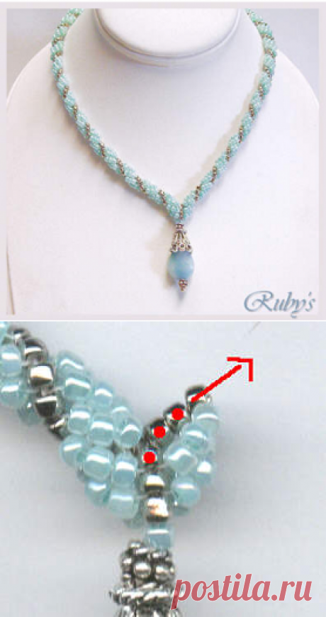 Spiral-V-Necklace