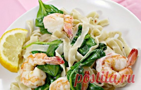 Флорентийская паста с креветками