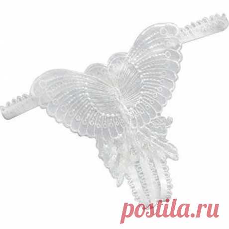 1x белых женщин стринги стринги Сексуальная отдел бабочки Deisign трусы Панталоны белье Нижнее белье: Amazon.co.uk: Одежда